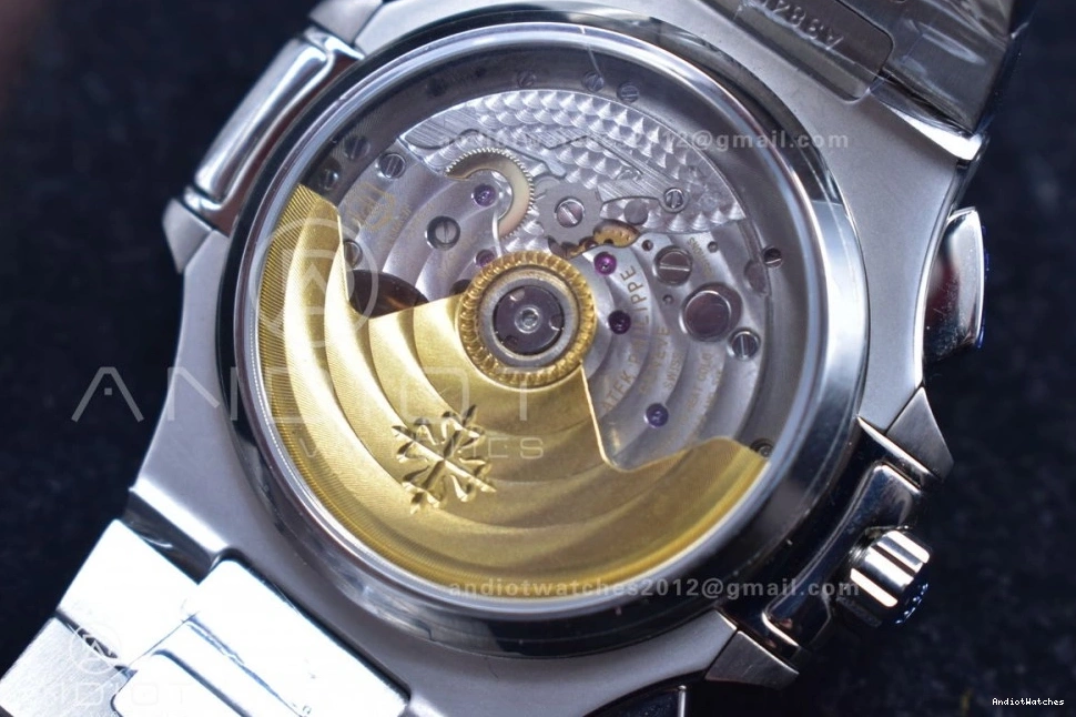 A7750 Wht PPF SS Mod Nautilus 435 5980 Stk Date Cozy Chrono SS 0805